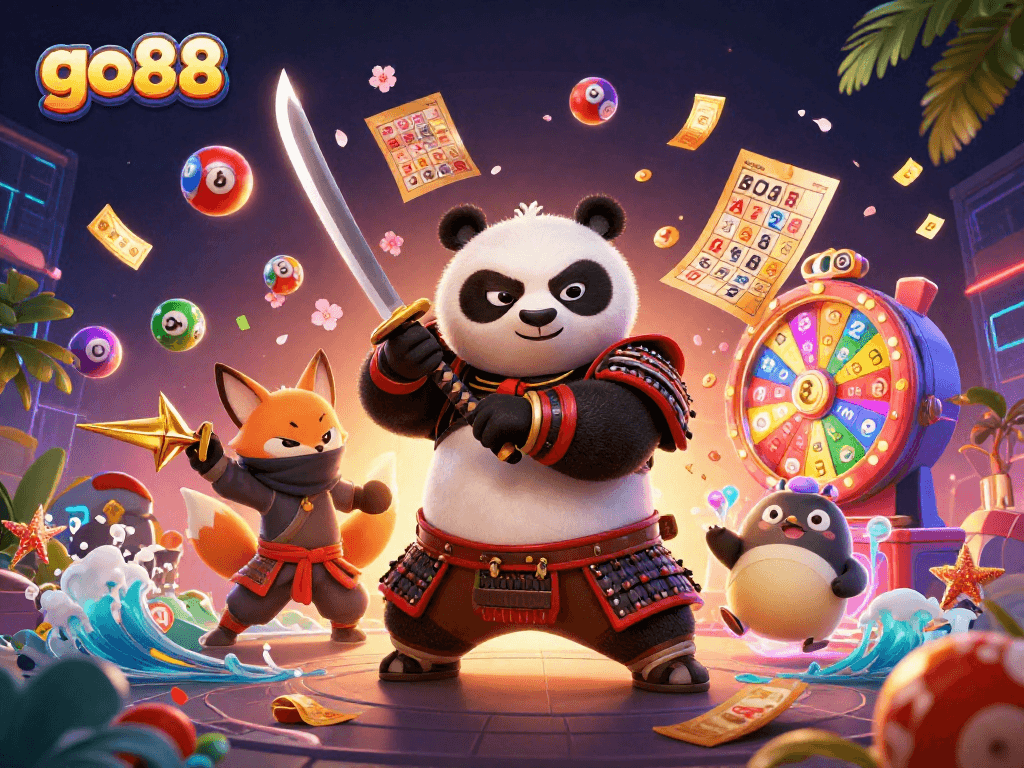Experience the thrill of lottery with go88's colorful characters and dynamic gaming elements.
