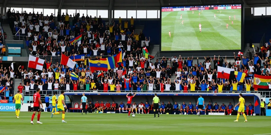 Socolive8.media live soccer match scene with passionate fans and players in action.