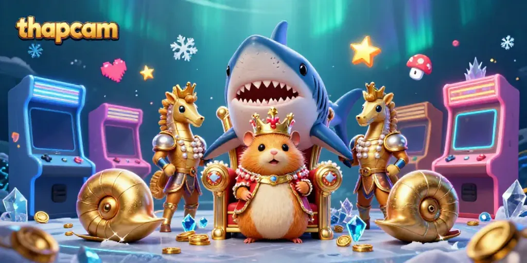 Engage with thapcam's thrilling gaming scene featuring a vibrant hamster king in a dynamic casino adventure.