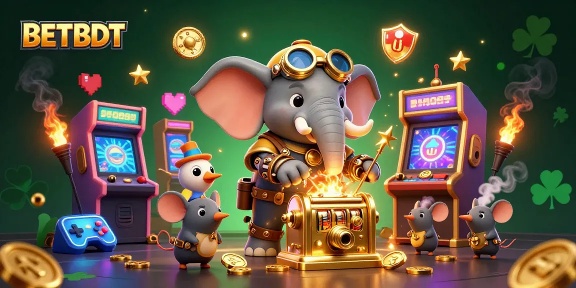 Experience thrilling gameplay at BETBDT with steampunk-themed characters in a vibrant 3D casino.