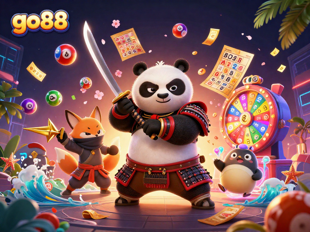Experience the thrill of lottery with go88's colorful characters and dynamic gaming elements.