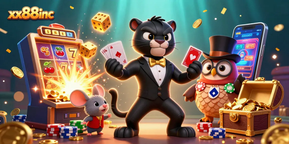 Experience thrilling wins and jackpots with xx88inc in a vibrant, dynamic casino theme.