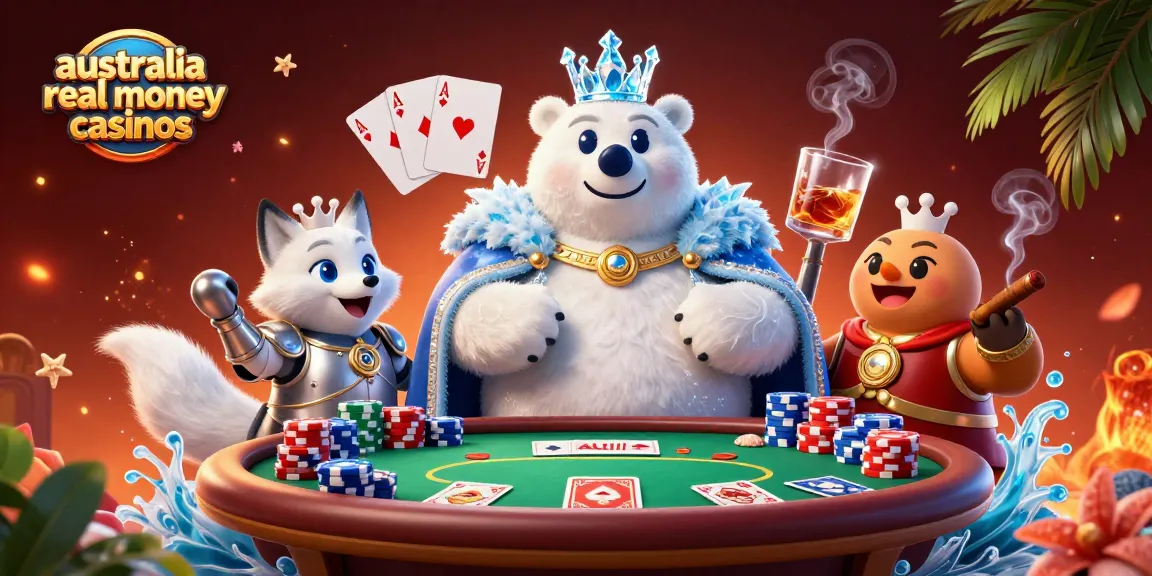 Play poker in style with the australia real money casinos characters, featuring lively game elements and rich visuals.