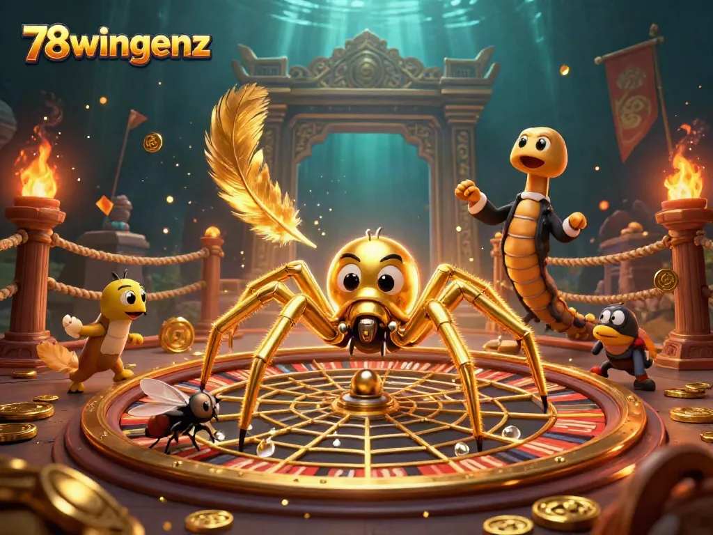 Experience thrilling bets with 78wingenz using unique 3D casino-themed characters.
