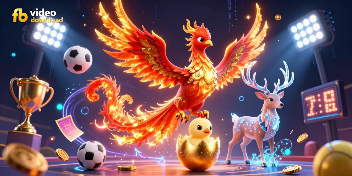 Download Facebook videos with fb video download tool showcasing dynamic sports elements.