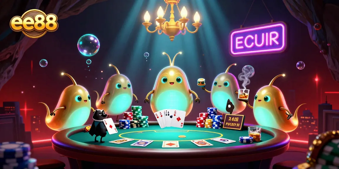 ee88 ushers in excitement at the casino with vibrant glowworms illuminating the action.