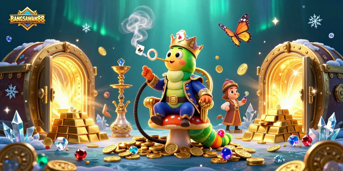 BANGSAWAN88 promotes thrill with a vibrant 3D illustration blending magic and gambling excitement.