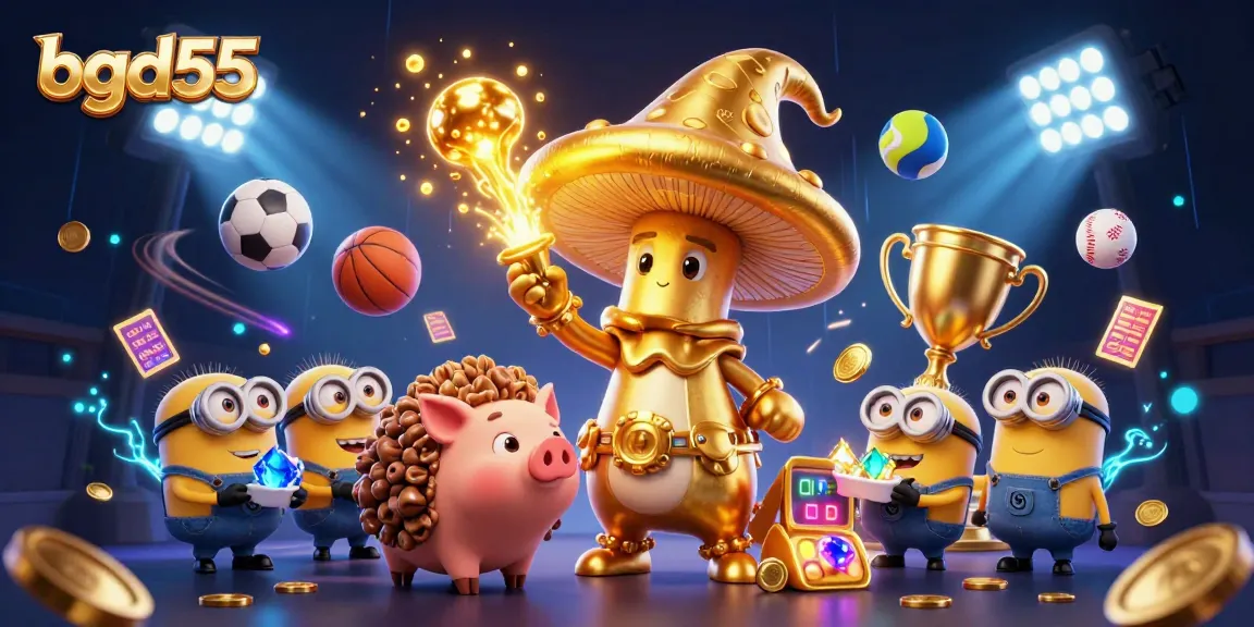 Engage in exciting gameplay at bgd55, featuring dynamic sports elements and magical casino characters.