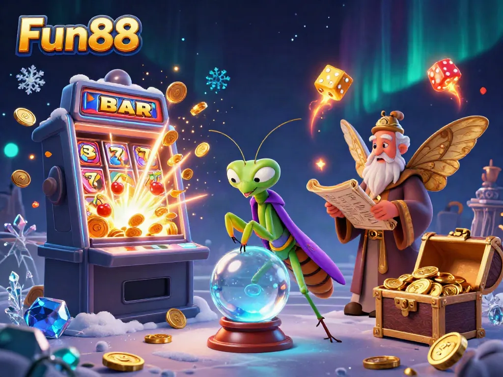 Uncover fun gaming adventures at Fun88 with a vibrant casino fantasy scene.