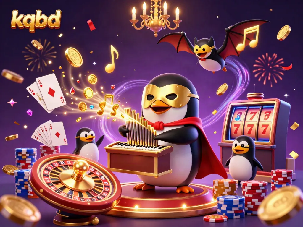 Experience kqbd's thrilling summer atmosphere with a colorful 3D casino illustration full of excitement.