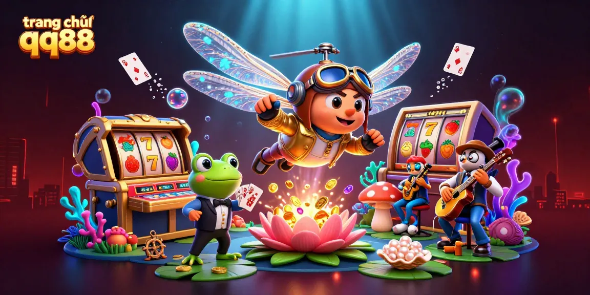 Experience dynamic gameplay at trang chủ qq88 with vibrant 3D casino characters and elements.