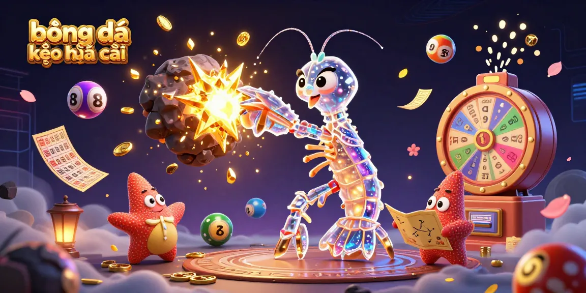 Bets on bóng đá kèo nhà cái shine through, featuring dynamic colorful lottery balls and engaging gaming elements.
