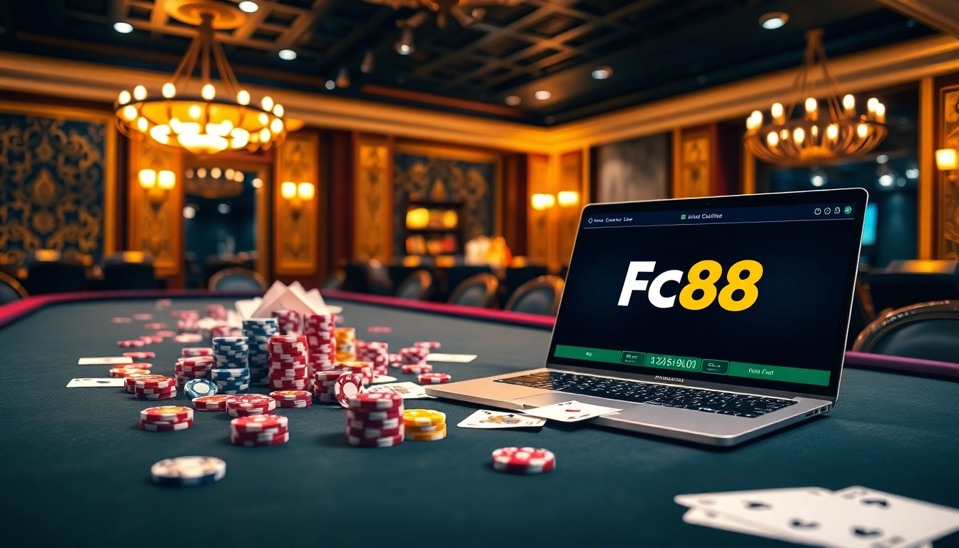 Experience thrilling gaming at nhà cái fc88 with exciting casino elements and vibrant atmosphere.